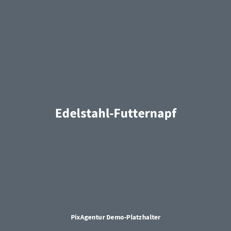 Edelstahl-Futternapf